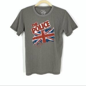 Chaser The Police Band Tee Shirt Size 14 Short Sleeve Gray